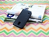 Samsung i9600 Galaxy S5 Czdanl Yan Kapakl Siyah Deri Klf - Resim: 3