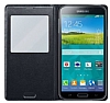 Samsung i9600 Galaxy S5 Orjinal Wireless Pad ile arj Olan Pencereli Siyah Klf - Resim: 2