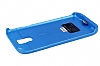 Samsung i9600 Galaxy S5 Standl Bataryal Mavi Klf - Resim: 4
