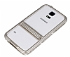 Tal Samsung i9600 Galaxy S5 Standl Bumper Gold Klf - Resim: 4