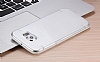 Samsung i9800 Galaxy S6 Beyaz Silikon Kenarl effaf Rubber Klf - Resim: 2