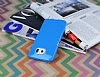 Samsung i9800 Galaxy S6 Mavi Silikon Klf - Resim: 2