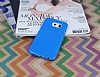 Samsung i9800 Galaxy S6 Mavi Silikon Klf - Resim: 1