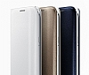 Samsung 9800 Galaxy S6 Orjinal Flip Wallet Siyah Deri Klf - Resim: 6