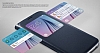 Samsung i9800 Galaxy S6 Orjinal Uyku Modlu Pencereli Mavi Deri Klf - Resim: 5
