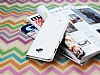 Samsung N7000 Galaxy Note Standl Czdanl Beyaz Deri Klf - Resim: 4