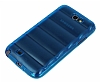 Samsung N7100 Galaxy Note 2 Bubble effaf Mavi Silikon Klf - Resim: 2