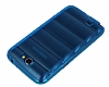 Samsung N7100 Galaxy Note 2 Bubble effaf Mavi Silikon Klf - Resim: 1