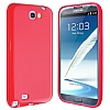 Samsung N7100 Galaxy Note 2 Krmz Silikon Klf - Resim: 1