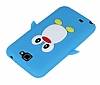 Samsung N7100 Galaxy Note 2 Penguen Mavi Silikon Klf - Resim: 3