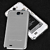 Samsung N7100 Galaxy Note 2 Silver Metal Batarya Kapa - Resim: 2