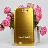 Samsung N7100 Galaxy Note 2 Gold Metal Batarya Kapa - Resim: 1