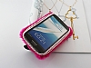 Samsung N7100 Galaxy Note 2 Tal Pembe Pelu Klf - Resim: 3