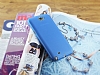 Samsung N7100 Galaxy Note 2 Ultra nce effaf Mavi Rubber Klf - Resim: 1