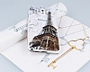 Samsung N9000 Galaxy Note 3 Eiffel Kulesi Kristal Rubber Klf - Resim: 2