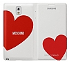 Samsung N9000 Galaxy Note 3 Orjinal Moschino Kalp Krmz Flip Wallet Klf - Resim: 6