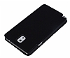 Samsung N9000 Galaxy Note 3 Pencereli Manyetik Kapakl Siyah Deri Klf - Resim: 4
