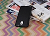 Samsung N9000 Note 3 Deri Grnml Siyah Silikon Klf - Resim: 1