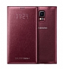 Samsung N9100 Galaxy Note 4 Orjinal LED Cover Bordo Klf - Resim: 3