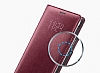 Samsung N9100 Galaxy Note 4 Orjinal LED Cover Bordo Klf - Resim: 6