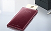 Samsung N9100 Galaxy Note 4 Orjinal LED Cover Bordo Klf - Resim: 1