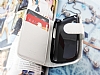 Samsung S5310 Pocket Neo Czdanl Yan Kapakl Beyaz Deri Klf - Resim: 1