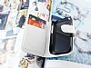 Samsung S6310 Galaxy Young Czdanl Yan Kapakl Beyaz Deri Klf - Resim: 2