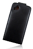 Samsung S8530 Wave 2 Kapakl Siyah Deri Klf - Resim: 1