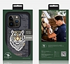 Santa Barbara Polo Racquet Club iPhone 15 Pro Max Savanna Snow Leopard Gerek Deri Klf - Resim: 3