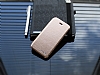Shengo iPhone SE / 5 / 5S Tal Metal Kenarl nce Yan Kapakl Rose Gold Deri Klf - Resim: 5
