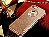 Shengo iPhone SE / 5 / 5S Tal Metal Kenarl Rose Gold Deri Klf - Resim: 3