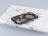Shengo iPhone SE / 5 / 5S Tekta Tal Metal Dark Silver Klf - Resim: 2