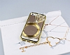 Shengo iPhone SE / 5 / 5S Tekta Tal Metal Gold Klf - Resim: 1