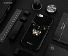 Shengo iPhone 6 / 6S Silikon Kenarl Tal Kelebek Siyah Rubber Klf - Resim: 1