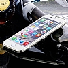 Shengo iPhone 6 / 6S Tal Kenarl Silver Silikon Klf - Resim: 4