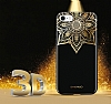 Shengo iPhone 6 / 6S Silikon Kenarl Tal iek Siyah Rubber Klf - Resim: 2