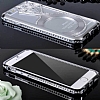 Shengo iPhone 6 / 6S Tekta Tal Metal Silver Klf - Resim: 4