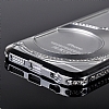 Shengo iPhone 6 Plus / 6S Plus Tekta Tal Metal Silver Klf - Resim: 7