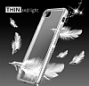 Shengo iPhone 7 / 8 Tal Kenarl Silver Silikon Klf - Resim: 5