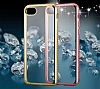 Shengo iPhone 7 / 8 Tal Kenarl Silver Silikon Klf - Resim: 1