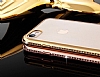 Shengo iPhone 7 / 8 Tal Kenarl Silver Silikon Klf - Resim: 3