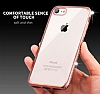 Shengo iPhone 7 / 8 Tal Kenarl Silver Silikon Klf - Resim: 2
