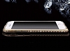 Shengo iPhone SE / 5 / 5S Aynal Gold Silikon Klf - Resim: 3