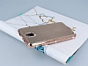 Shengo Samsung N9000 Galaxy Note 3 Tal Metal Kenarl Rose Gold Deri Klf - Resim: 1