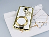 Shengo Samsung N9100 Galaxy Note 4 Tekta Tal Metal Gold Klf - Resim: 5