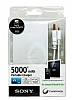Sony 5000 mAh CP-F5 Powerbank Tanabilir Silver Pil arj Cihaz - Resim: 1