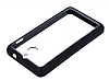 Sony Xperia E1 Siyah Silikon Kenarl effaf Rubber Klf - Resim: 2