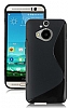HTC One M9 Plus Desenli Siyah Silikon Klf - Resim: 3