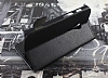 Sony Xperia Ion LT28i Standl Czdanl Siyah Deri Klf - Resim: 1