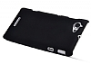 Sony Xperia L Sert Mat Siyah Rubber Klf - Resim: 1